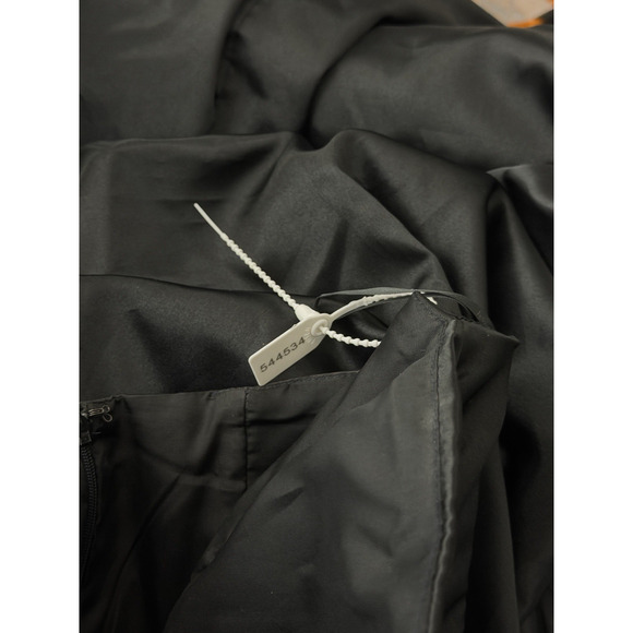 VTG Y2K Jessica McClintock Black Strapless Formal Gown Dress Gothic S/XS Satin - Picture 13 of 15